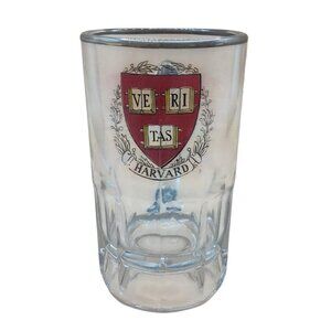 Harvard Veritas Shield Glass Mug With Handle-16 Oz Capacity Sturdy Clear Design